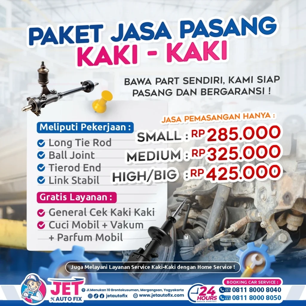 Paket Jasa Pasang Kaki Kaki - Bengkel Kaki-Kaki Mobil Jogja