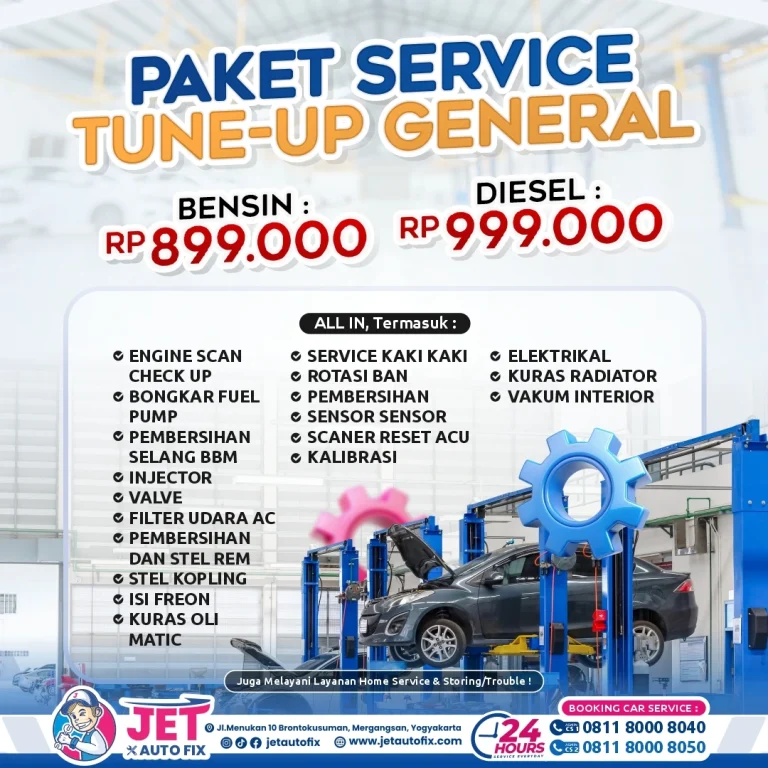 Paket Service Tune Up General - Bengkel Tune Up Mobil Jogja