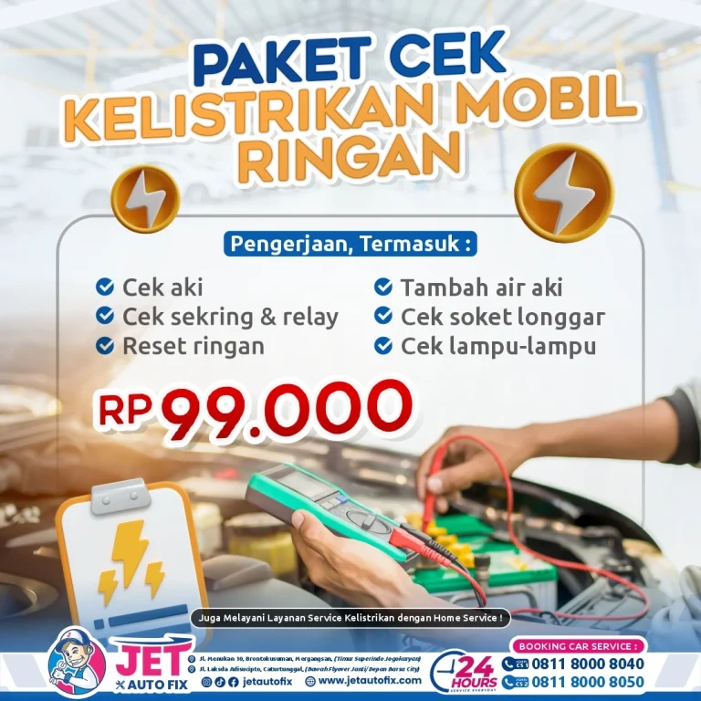 Paket Cek Kelistrikan Mobil Ringan - Bengkel Mobil Jogja