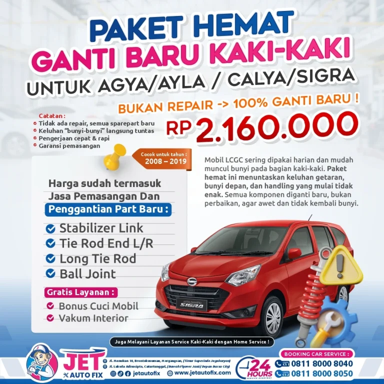 Paket Ganti Baru Kaki Kaki LCGC Agya Ayla Calya Sigra Jogja