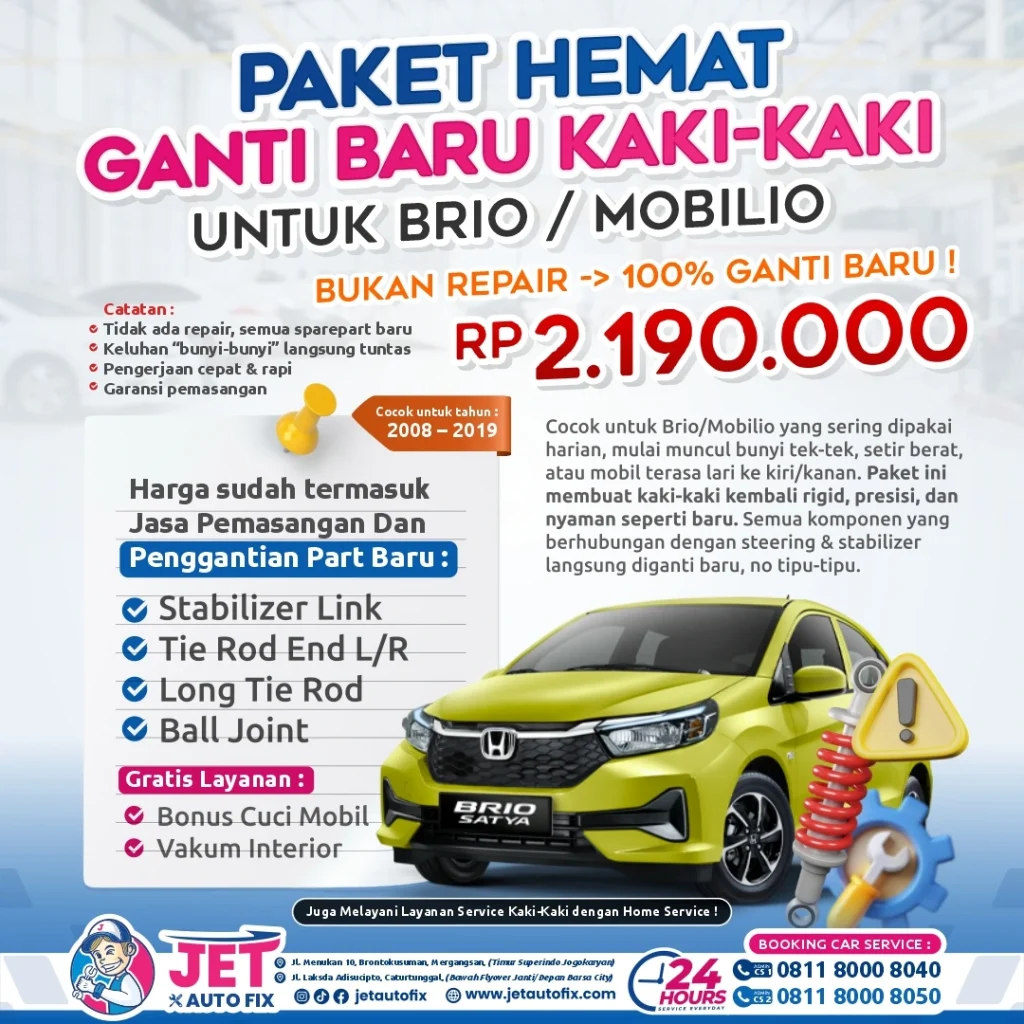 Paket Ganti Baru Kaki Kaki Brio Mobilio Jogja