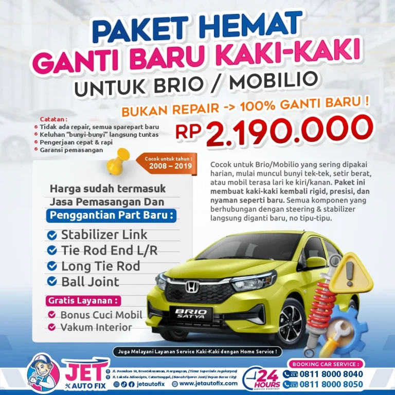 Paket Ganti Baru Kaki Kaki Brio Mobilio Jogja