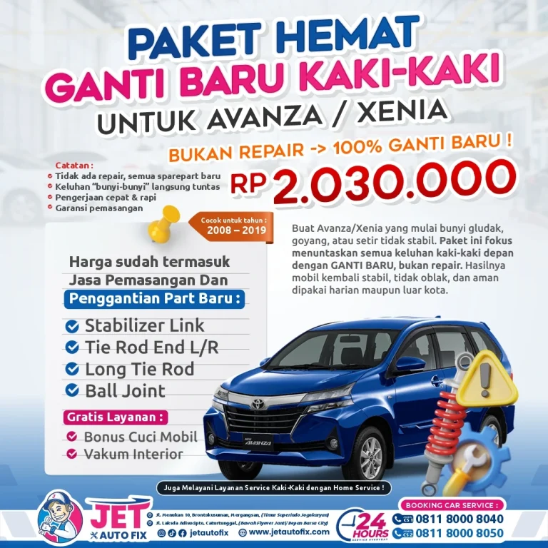 Paket Hemat Ganti Baru Kaki Kaki Avanza Xenia Jogja