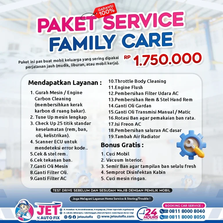 Paket Service Family Care - Tune Up Jogja