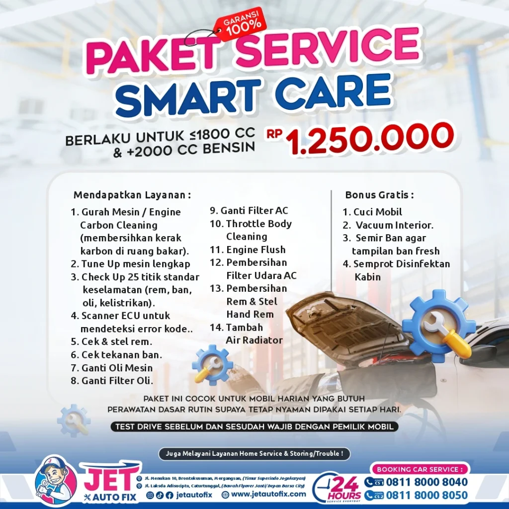 Paket Service Smart Care - Servis Mobil Jogja