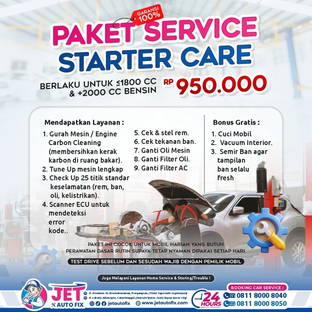 Paket Service Starter Care - Bengkel Tune Up Jogja