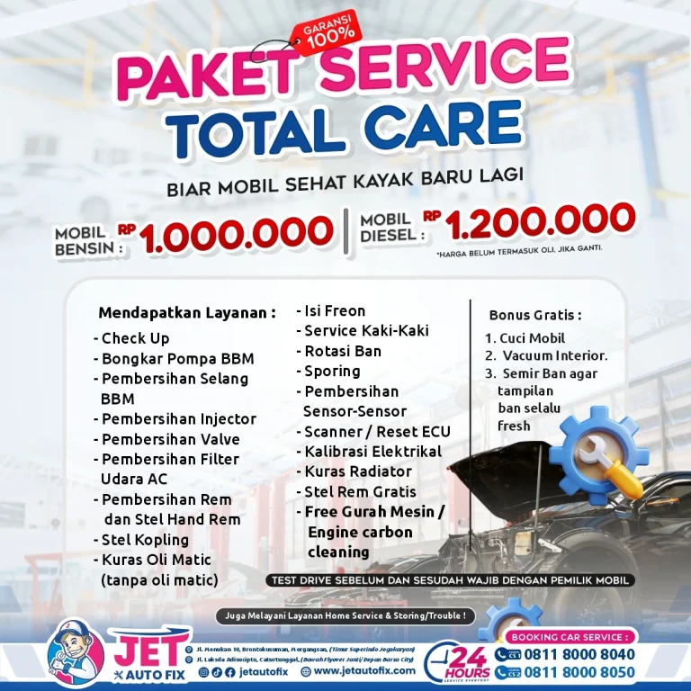 Paket Service Total Care - Tune Up Jogja