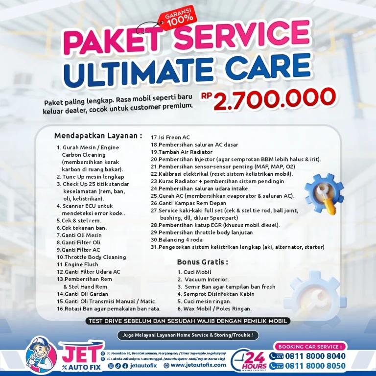 Paket Service Ultimate Care - Bengkel Tune Up Jogja