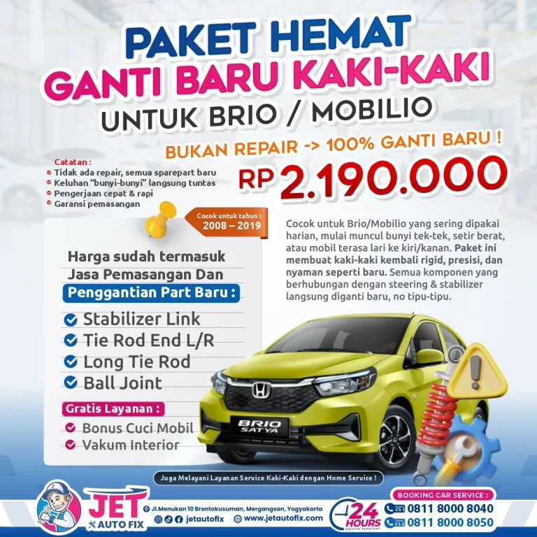 Paket Hemat Ganti Baru Kaki Kaki Brio Mobilio - Kaki-Kaki Mobil Honda Jogja
