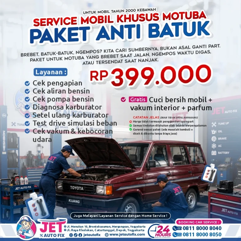 Bengkel Khusus Motuba Bantul PAKET ANTI BATUK - Jet Auto Fix