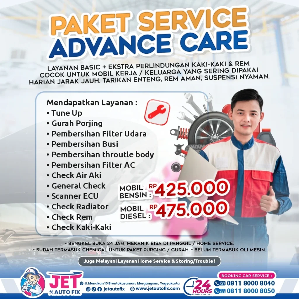 Paket Advance Care - Bengkel Mobil Jogja Jet Auto Fix