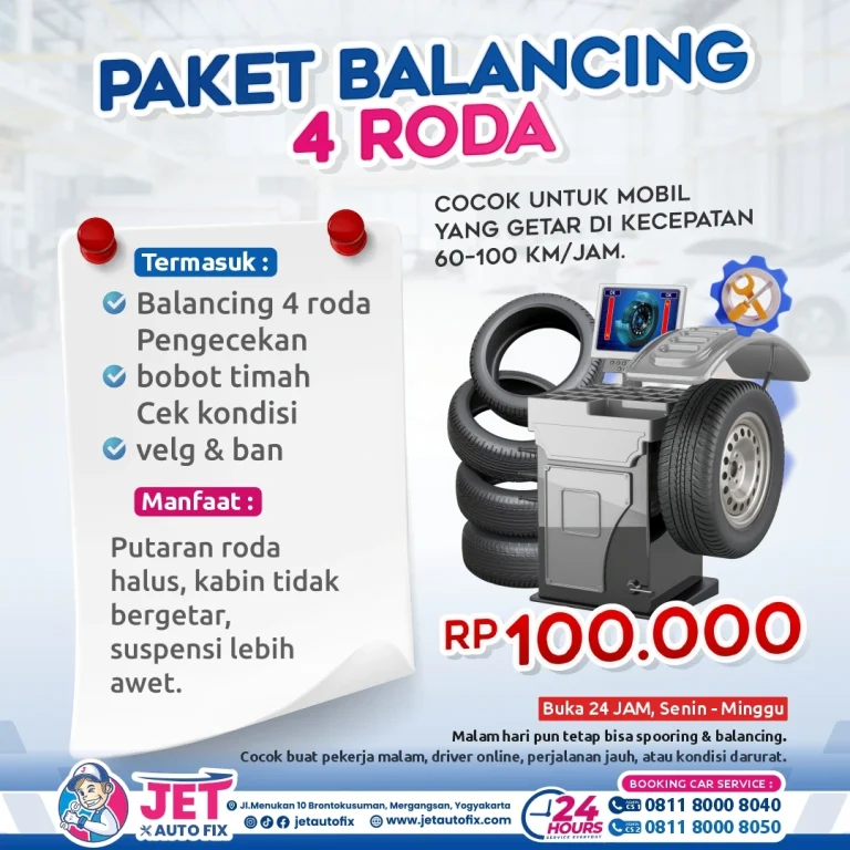 Paket Balancing 4 Roda - Bengkel Balancing Jogja Jet Auto Fix