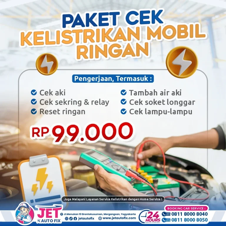 Paket Cek Kelistrikan Mobil Ringan - Bengkel Kelistrikan Mobil Jogja