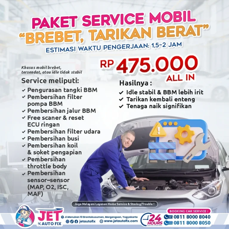 Paket Service Mobil Brebet - Bengkel Mobil Jogja Jet Auto Fix