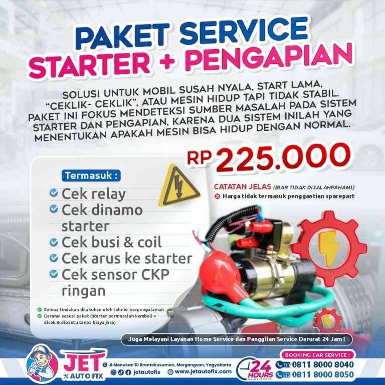Paket Service Starter Pengapian - Bengkel Pengapian Starter Jogja Jet Auto Fix