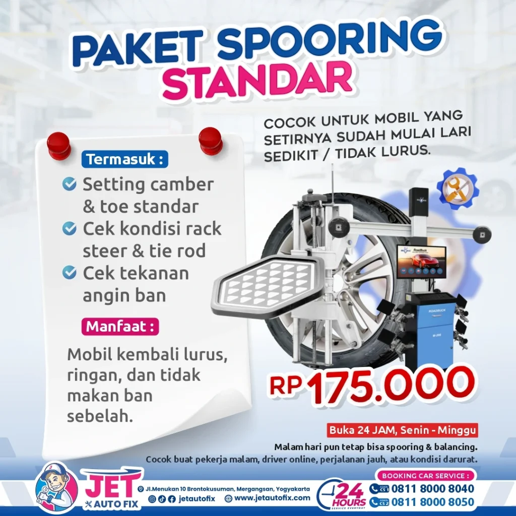 Paket Spooring Standar - Bengkel Spooring Jogja Jet Auto Fix
