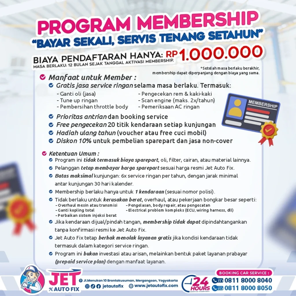Program Membership - Promo Bengkel Jogja