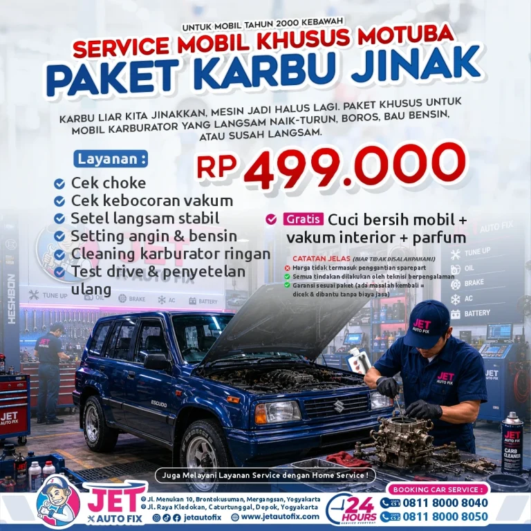 Servis Motuba Jogja PAKET KARBU JINAK - Jet Auto Fix