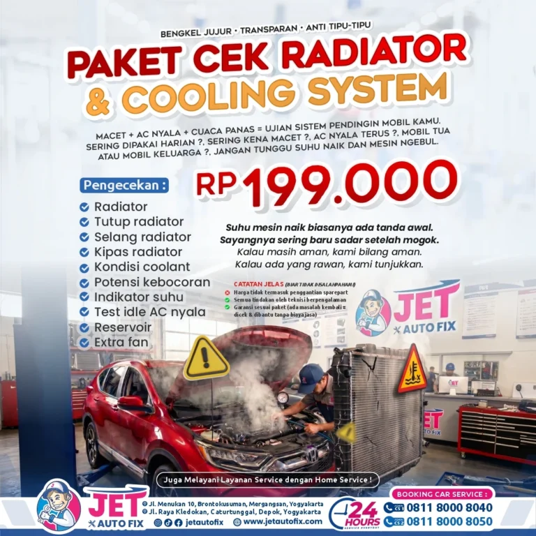 Paket Cek Radiator & Cooling System Jogja