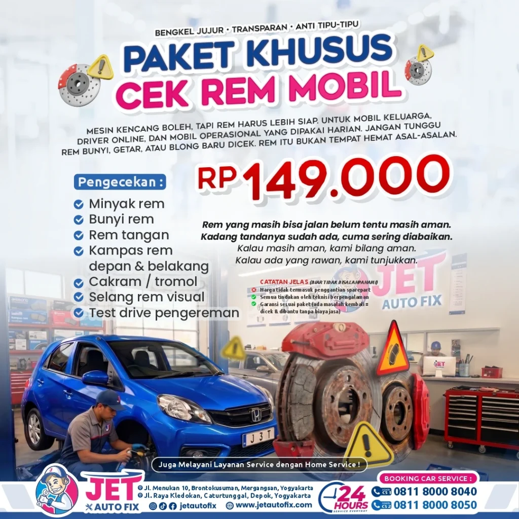 Paket Khusus Cek Rem Mobil Jogja